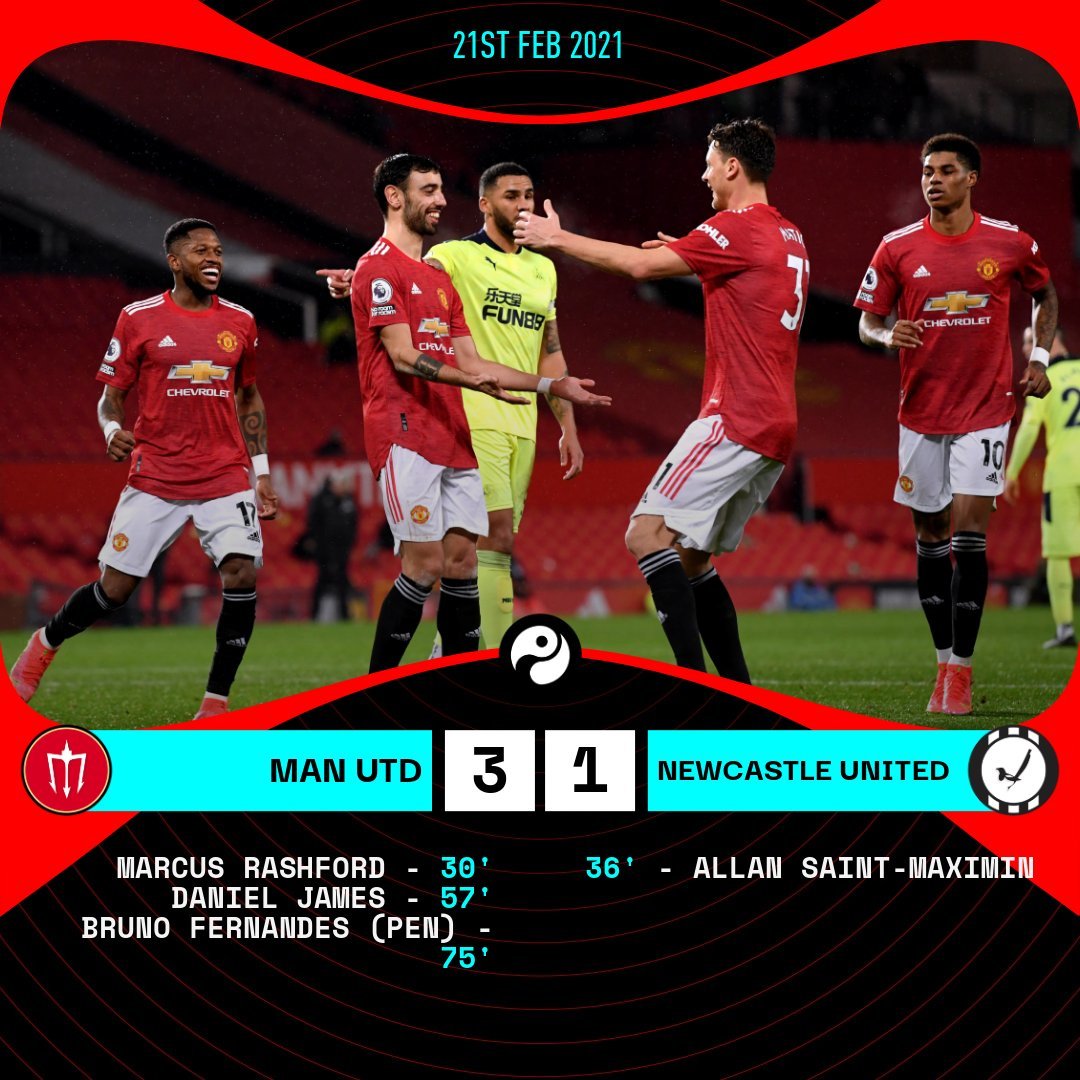 Kết quả MU vs Newcastle: Chiến thắng 3 – 1 nghiêng về đội chủ nhà