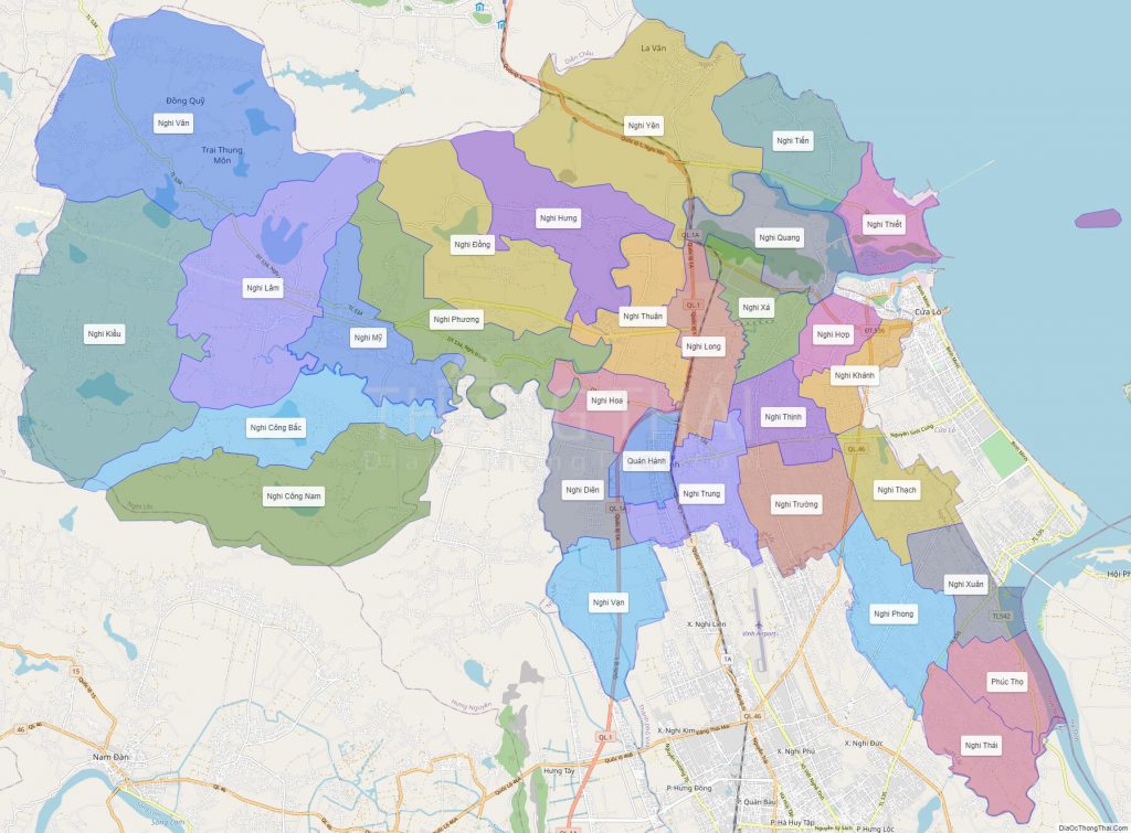 Hình ảnh chứa Bản đồ huyện Nghi Lộc