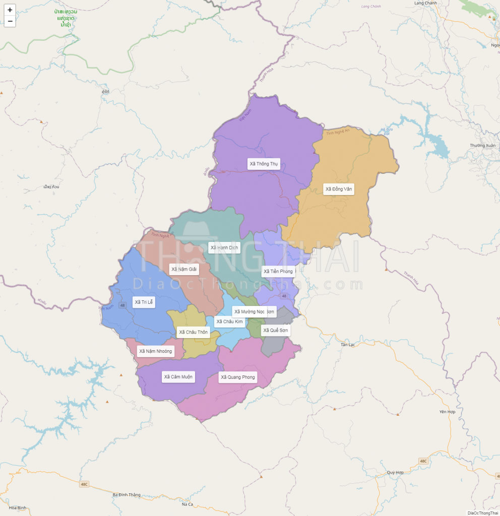 Hình ảnh chứa Bản đồ huyện Quế Phong