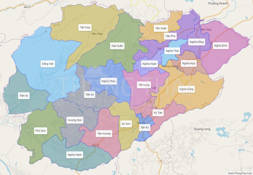 Hình ảnh chứa Bản đồ huyện Tân Kỳ