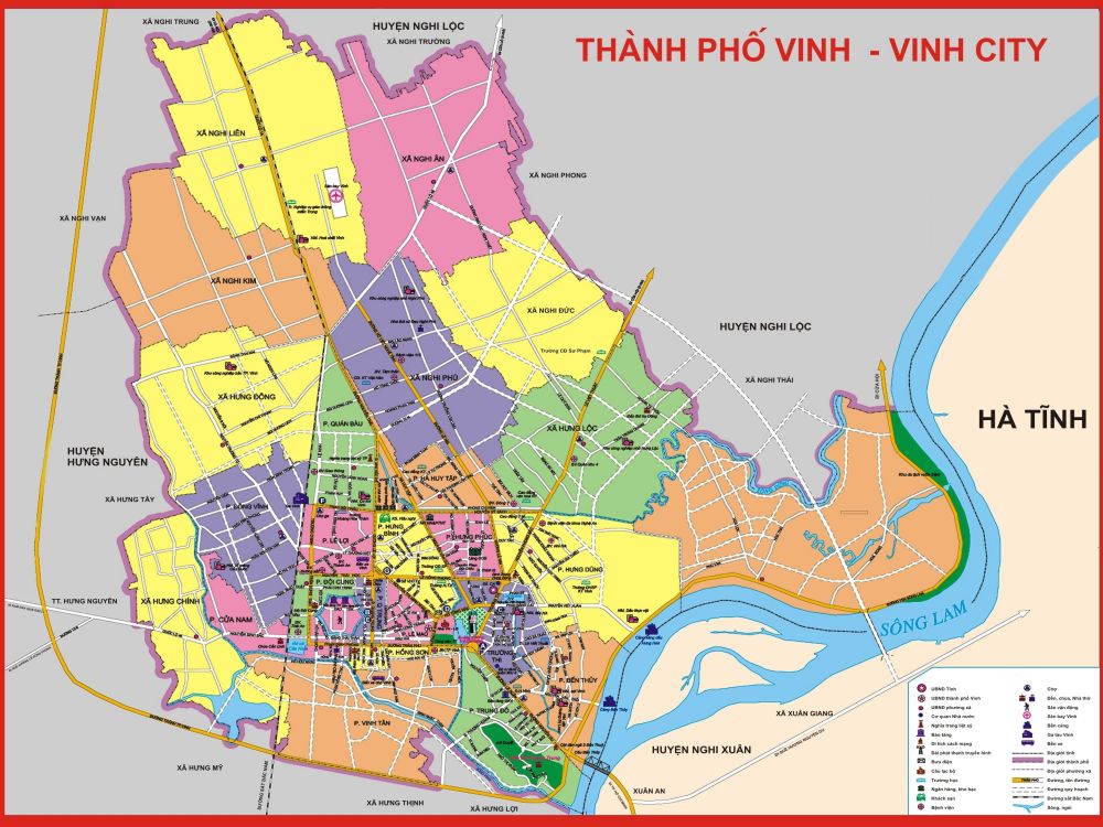 Hình ảnh chứa Bản đồ thành phố Vinh tỉnh Nghệ An